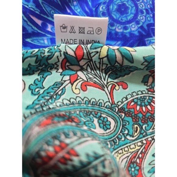 Patchwork print kimono Silk Blend Tie short length  size S - Size XL New - Picture 10 of 16